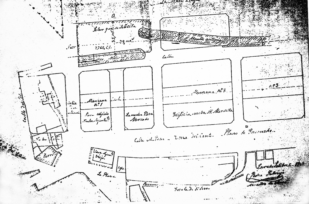 Croquis de Pedro Salviejo, de 1.907.